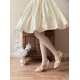 Dita Flower Poetry Season Heel Shoes(Reservation/5 Colours/Full Payment Without Shipping)
